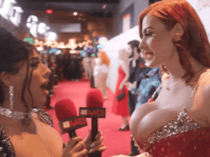 Abigaiil Morris Goes Viral On The AVN Red Carpet